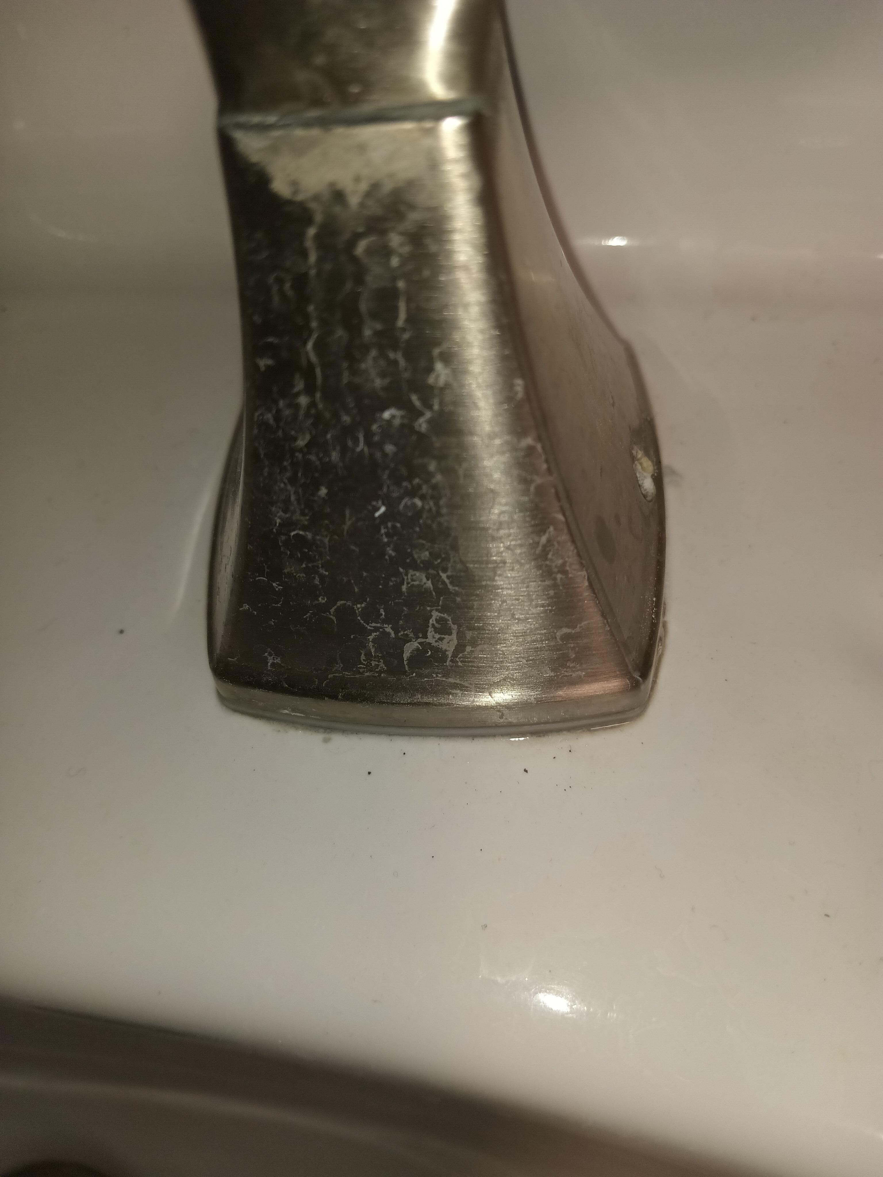 Hair in sink area