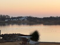 Early sunset backbyard