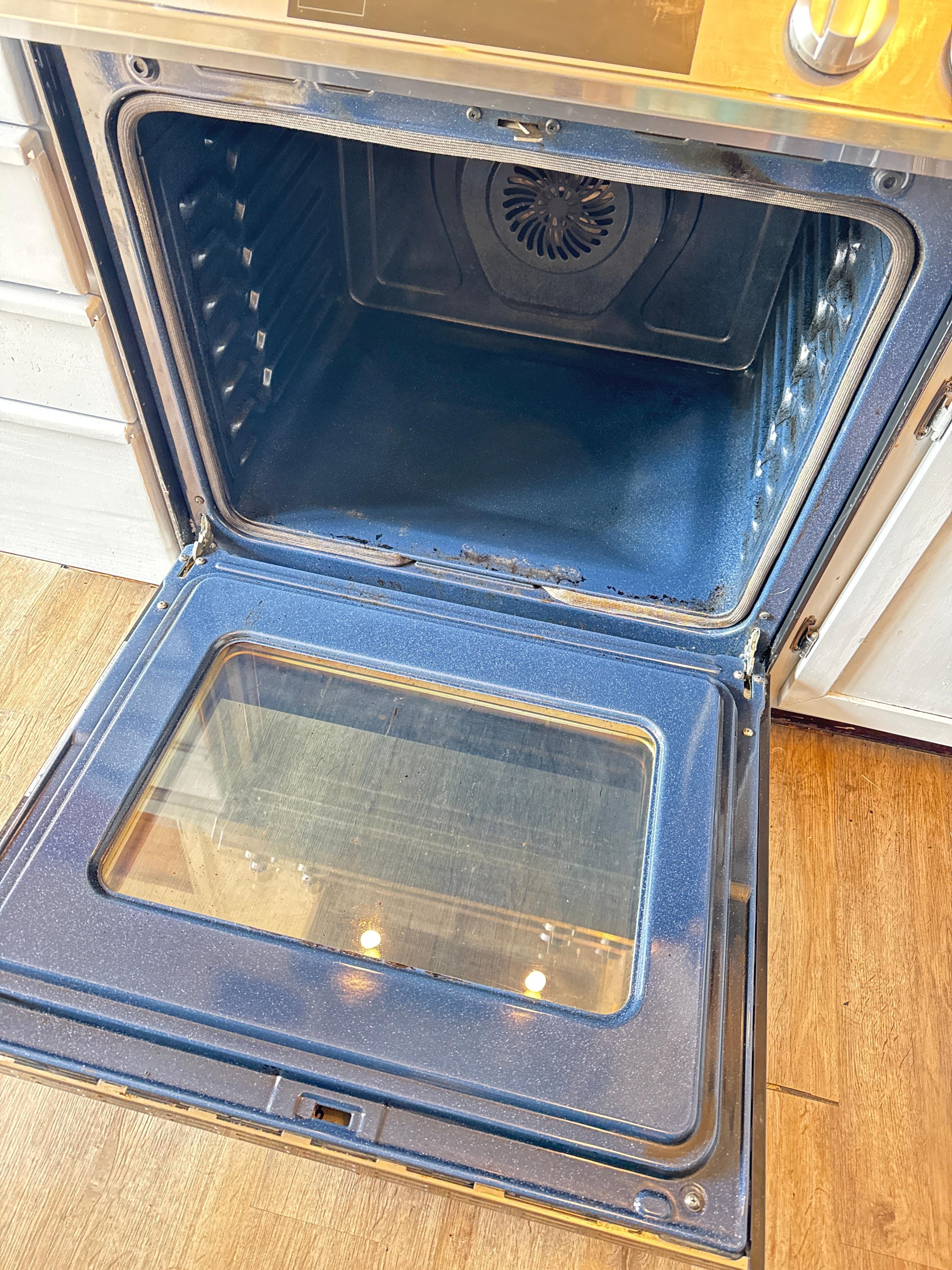 This was after we cleaned the stove and it still needs work, but I had already utilized a few hours away from my family to get it clean enough to use.