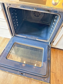 This was after we cleaned the stove and it still needs work, but I had already utilized a few hours away from my family to get it clean enough to use.