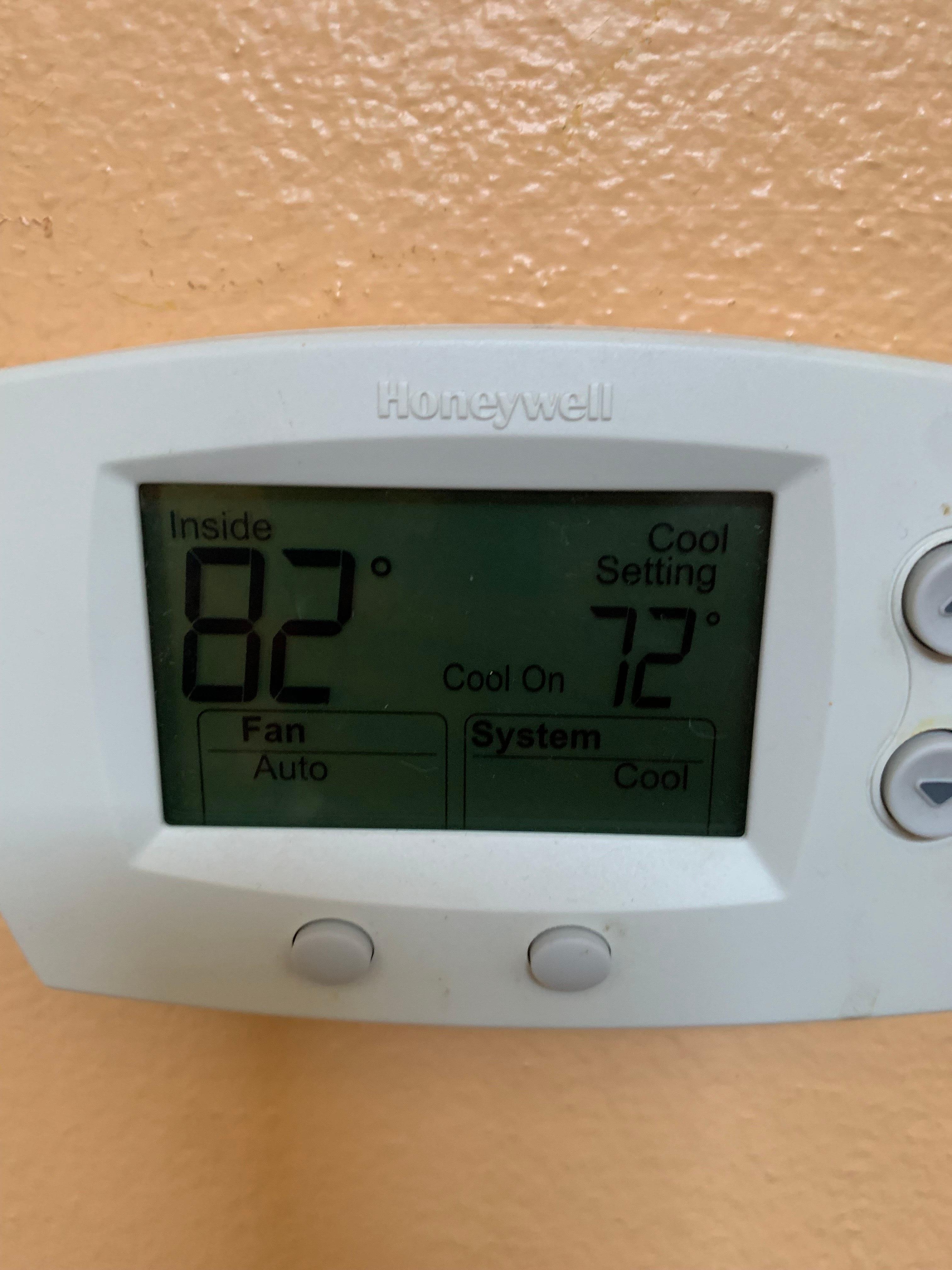 downstairs air thermostat