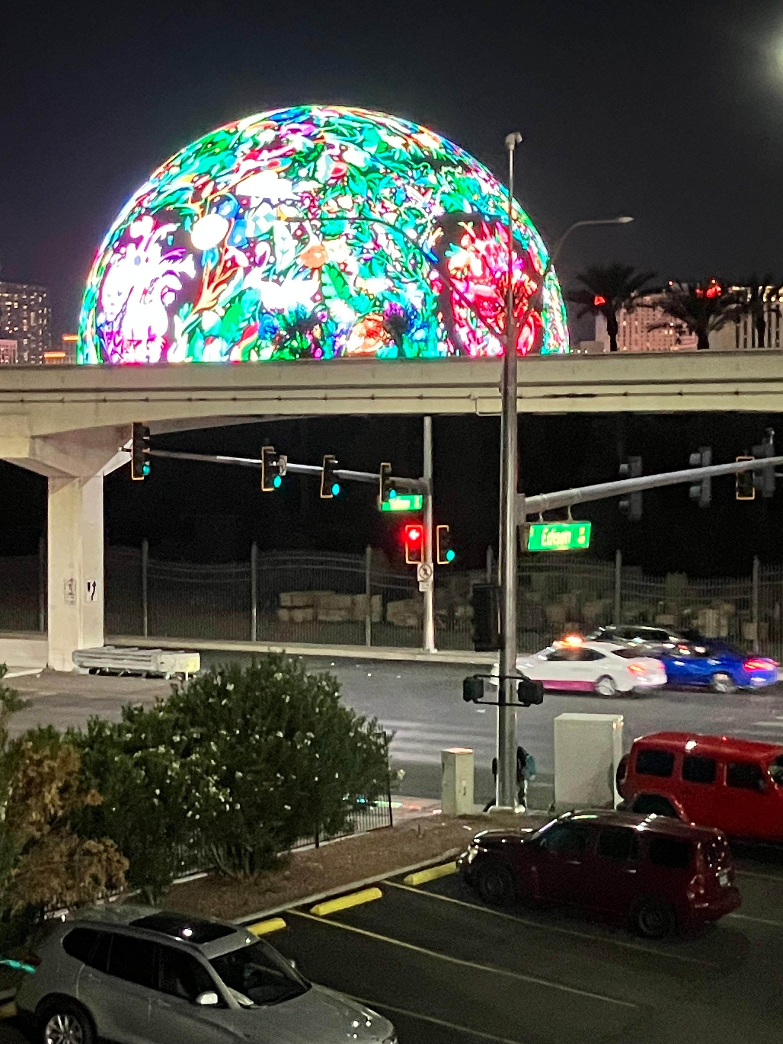 The Sohere from our hotel room.