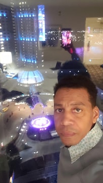 Night shot of Fallsview Casino Resort.