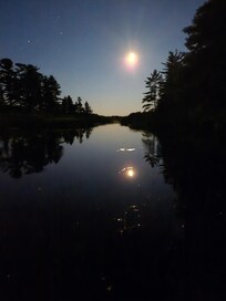 Night time view off the dock