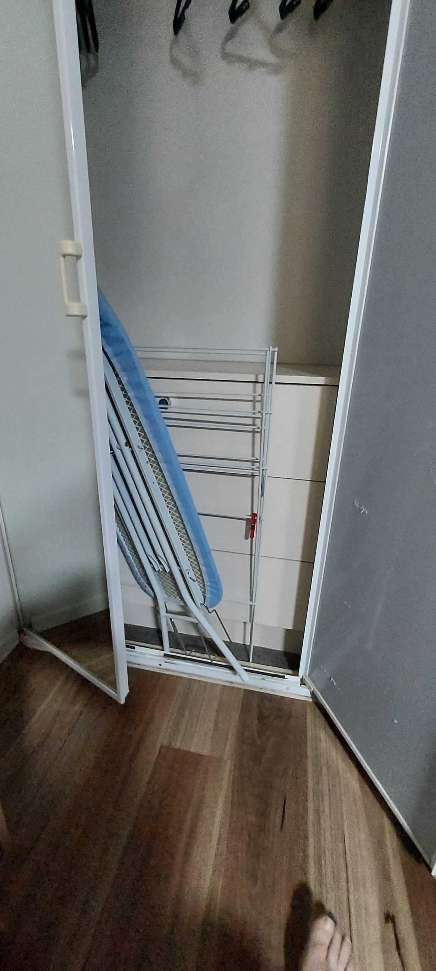 The falling ironing board
