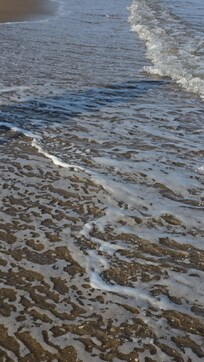 The beach is just down the road from tje chalet. Amazing place to relax.