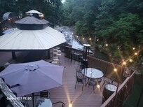 The deck by the stream