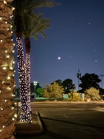 Evening views from front entrance.
