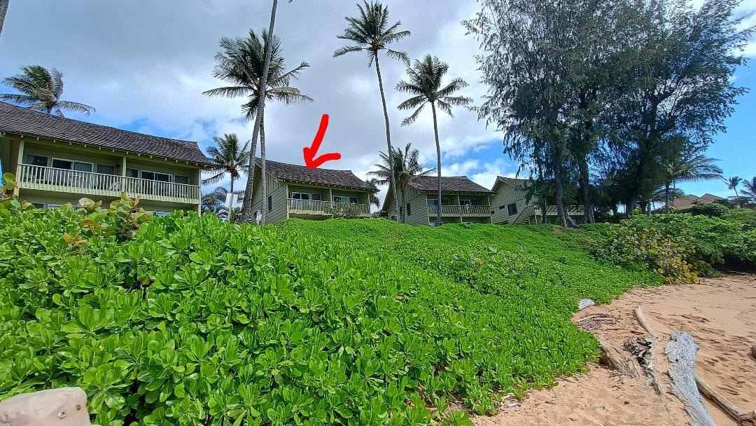 Arrow shows the building where unit 10 is