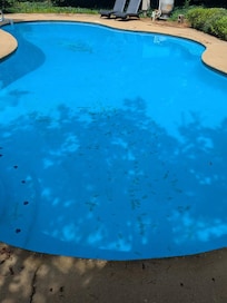 Third day after cleaning and another treatment. Still had settlement at the bottom. Not paint removal as initially thought.