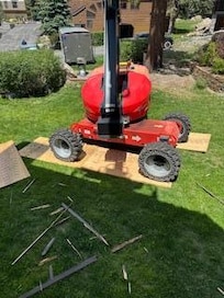 Exterior construction right outside our unit @7:30am