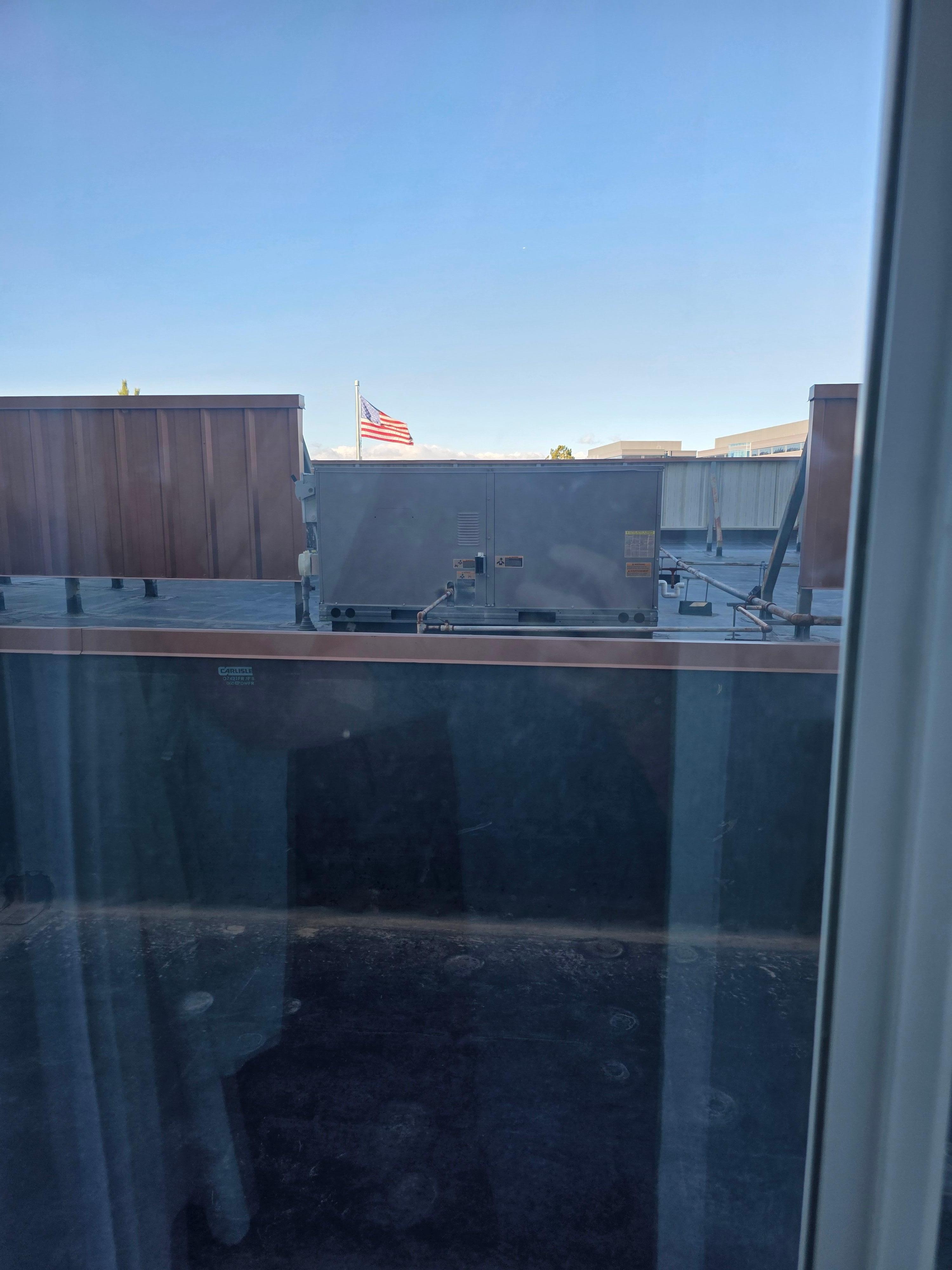 My view from second floor room. 