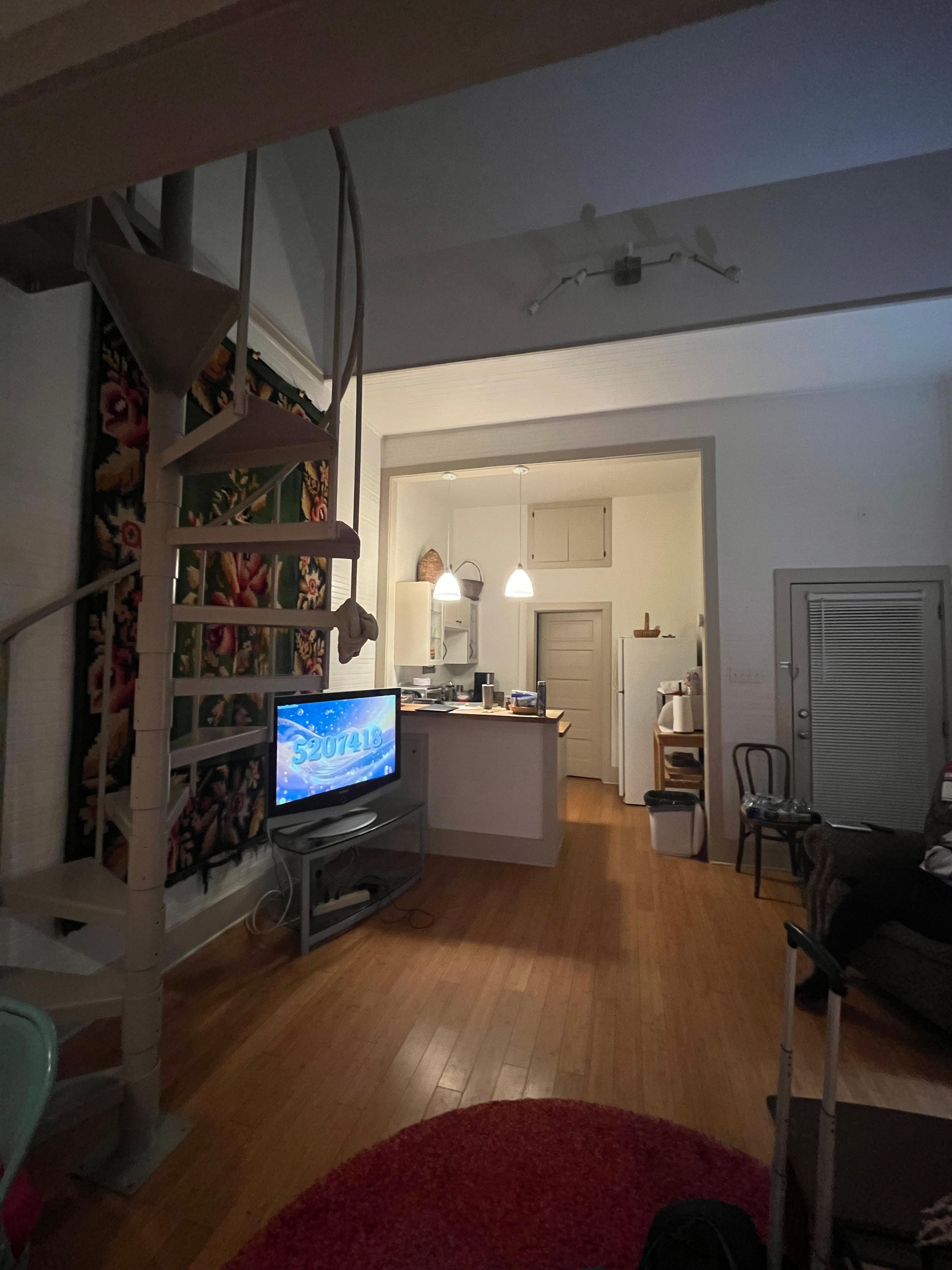 From the kitchen to the living room 