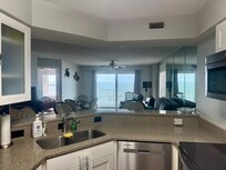 View of the ocean even from kitchen