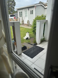 Fenced yard our dogs enjoyed