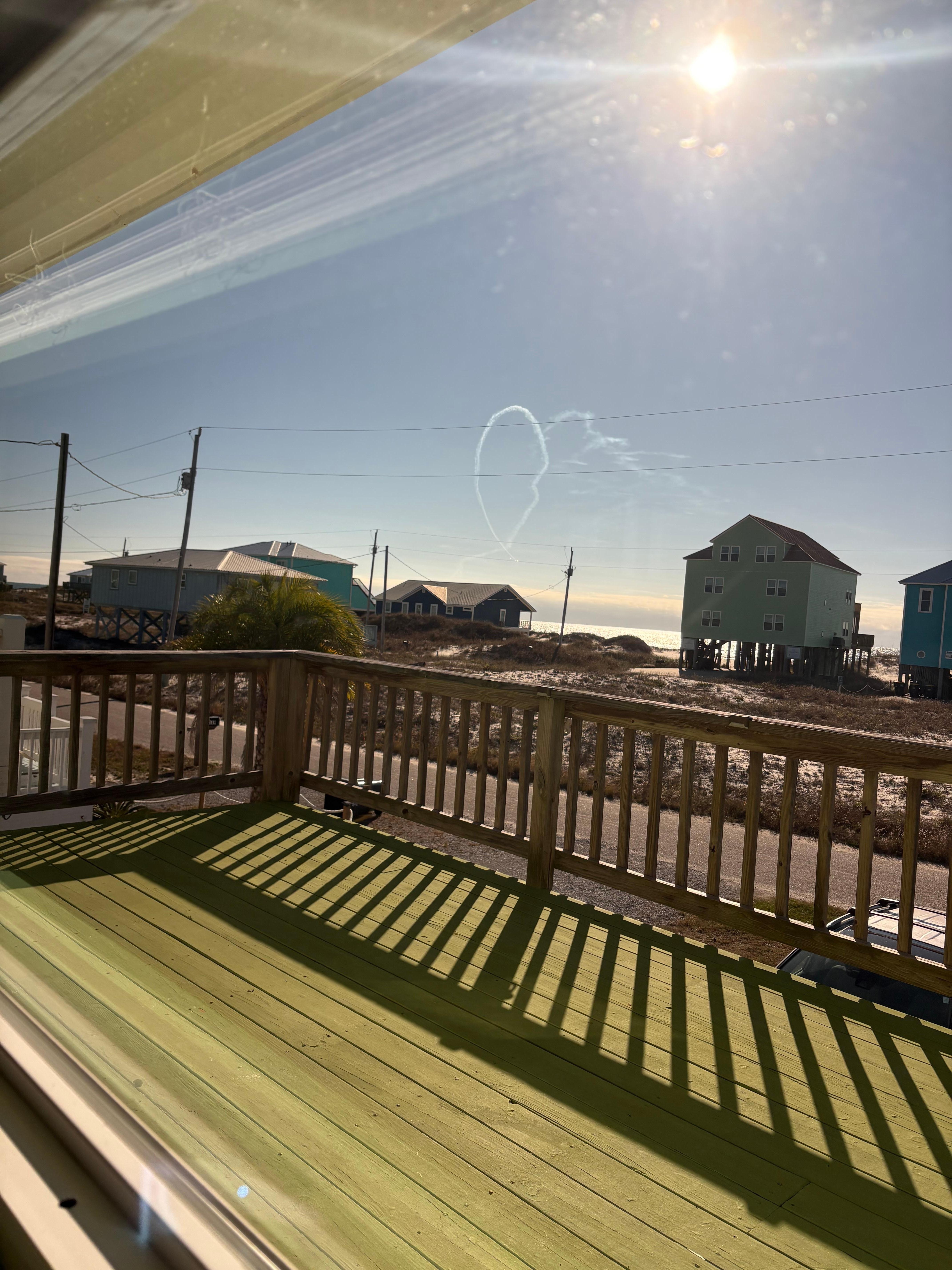 Blue angels from the front window. 