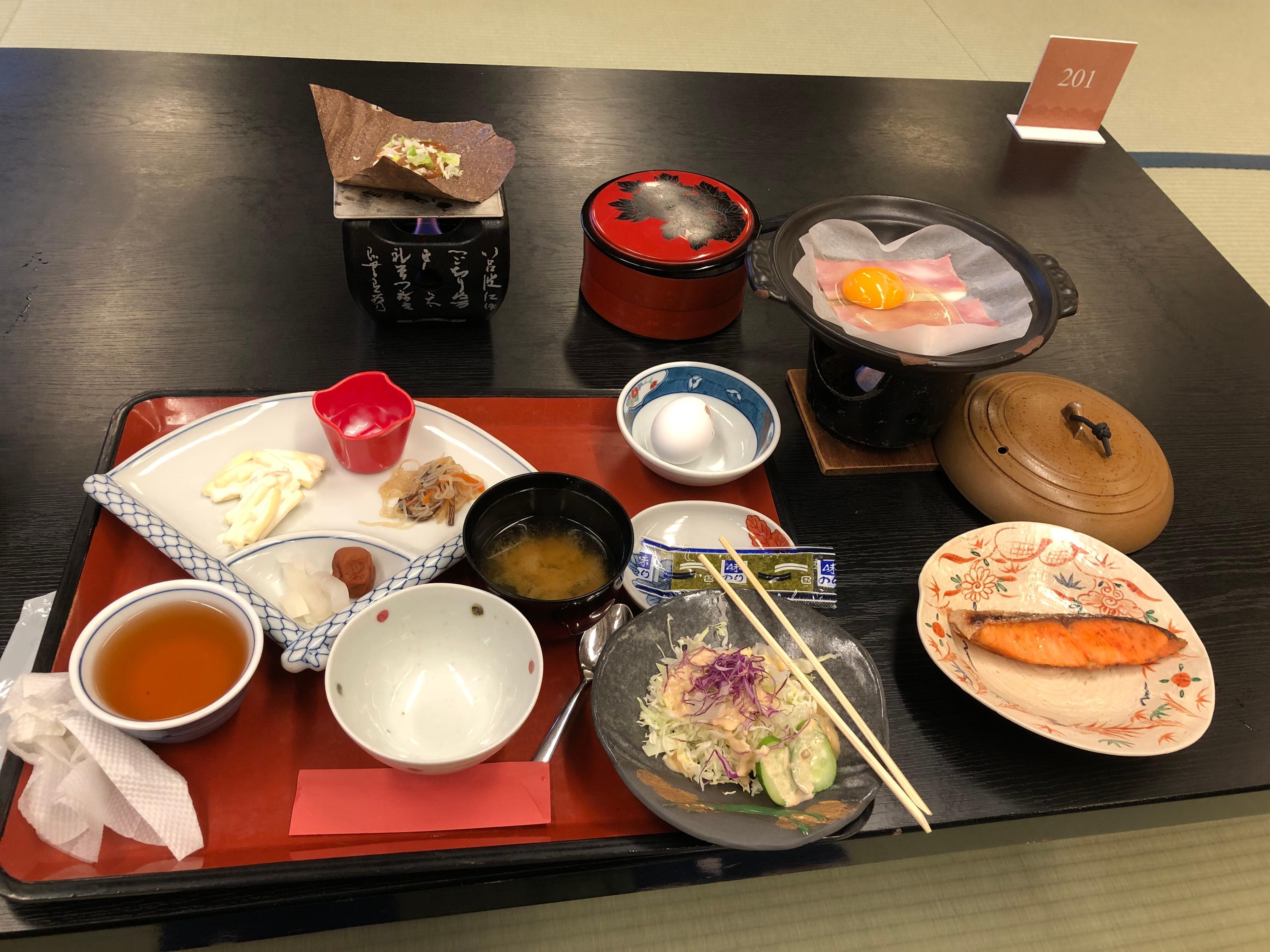 A traditional Japanese breakfast