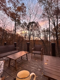 Watching the sun come up!