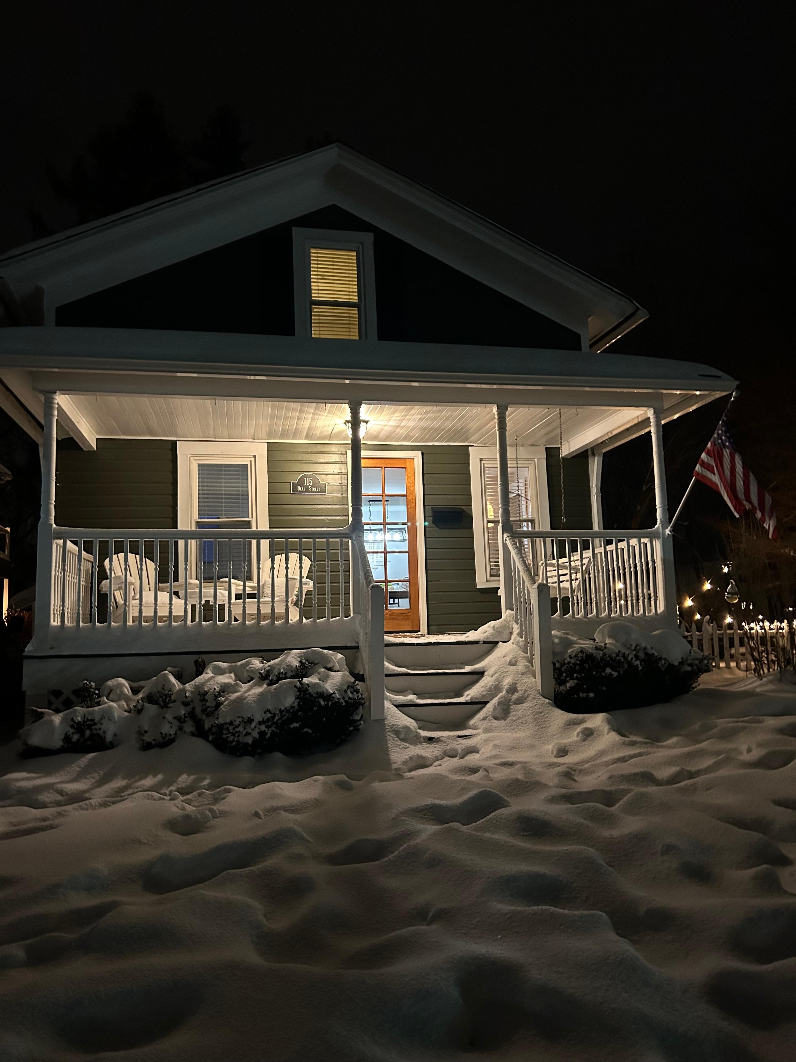 A surprise snowfall made it even more festive!