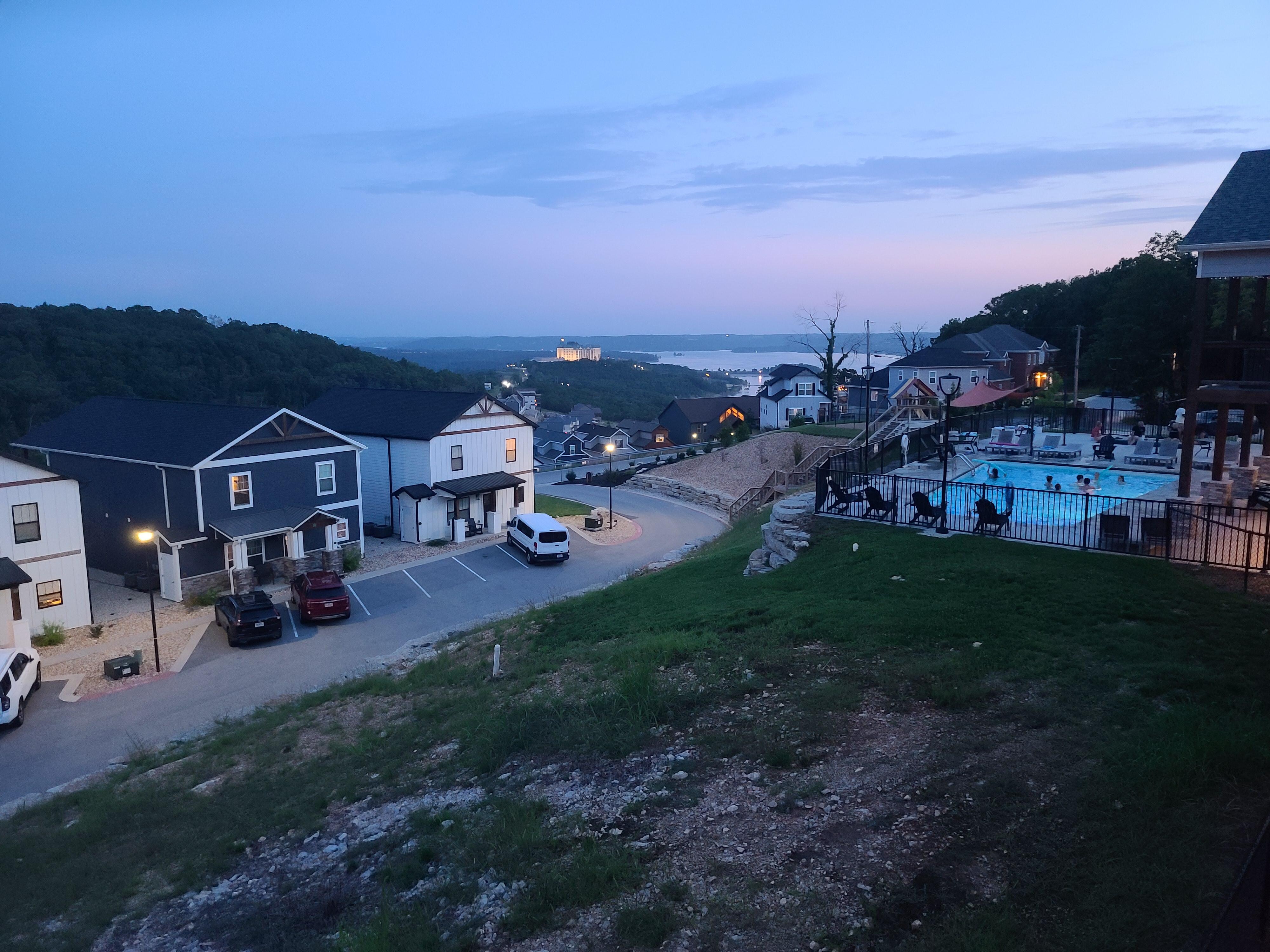 The view from the deck was breathtaking. 