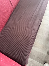 Stains and crust on the couch