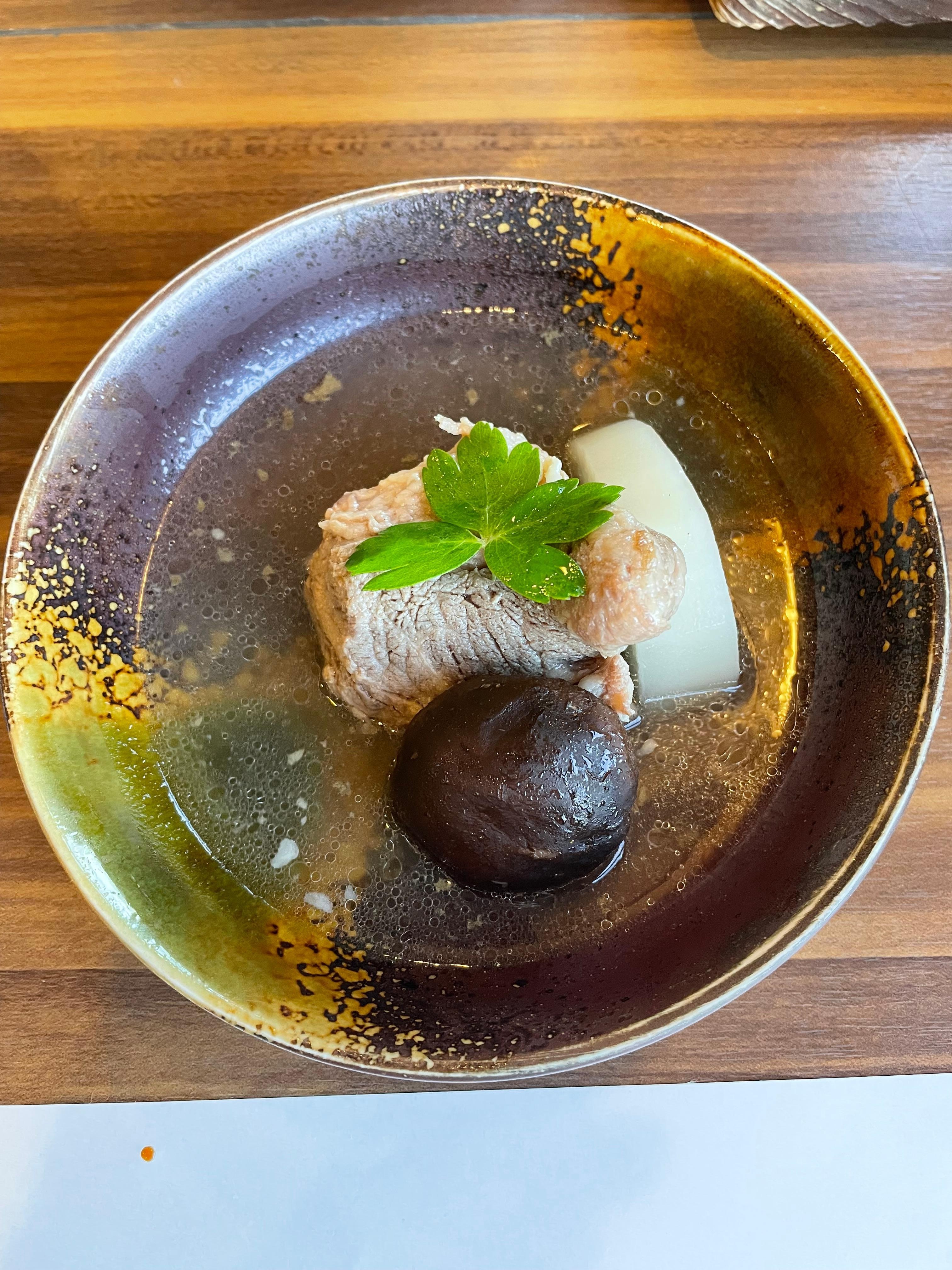 夕食（豚肉の煮物）