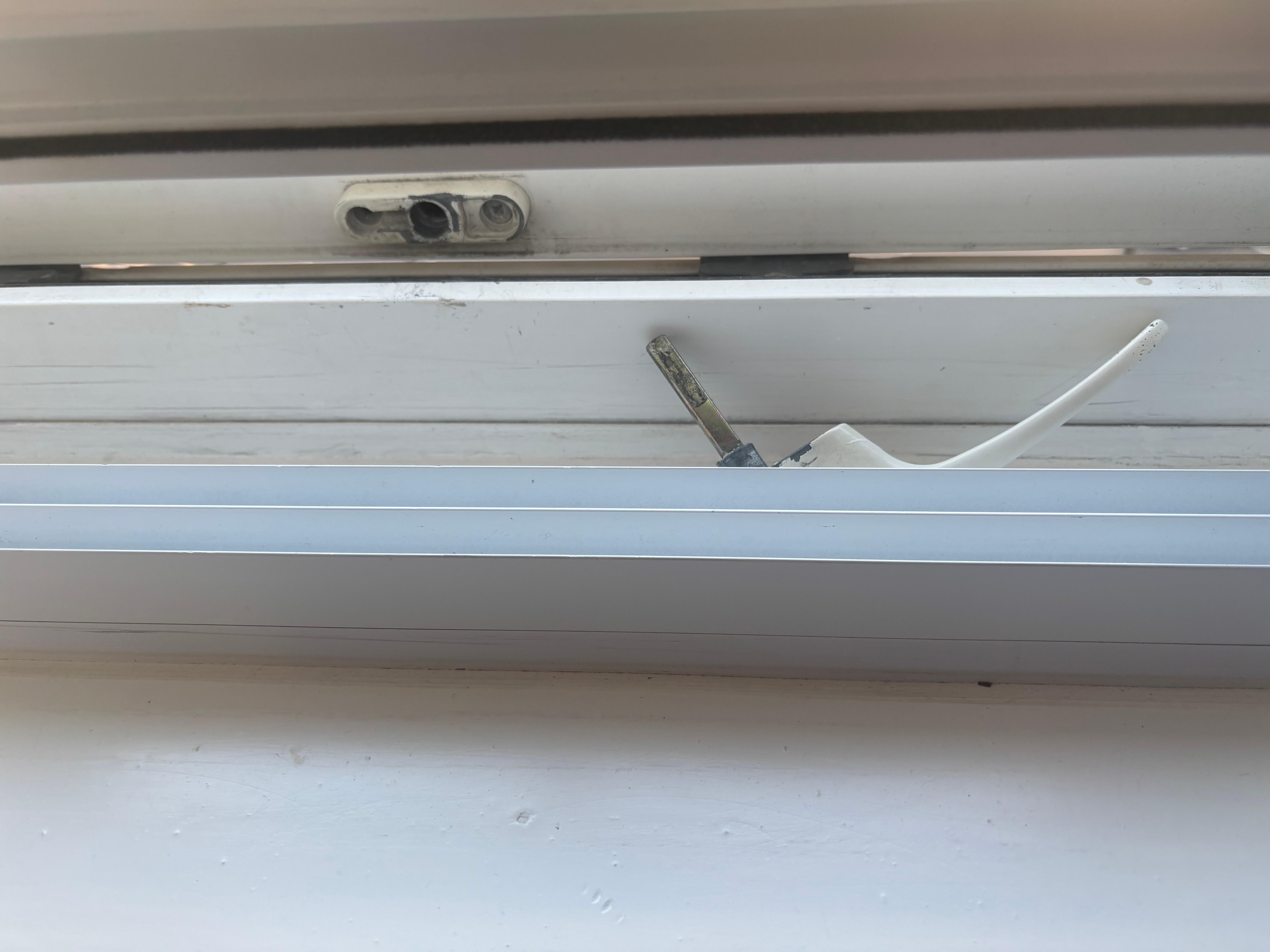 Broken window handle