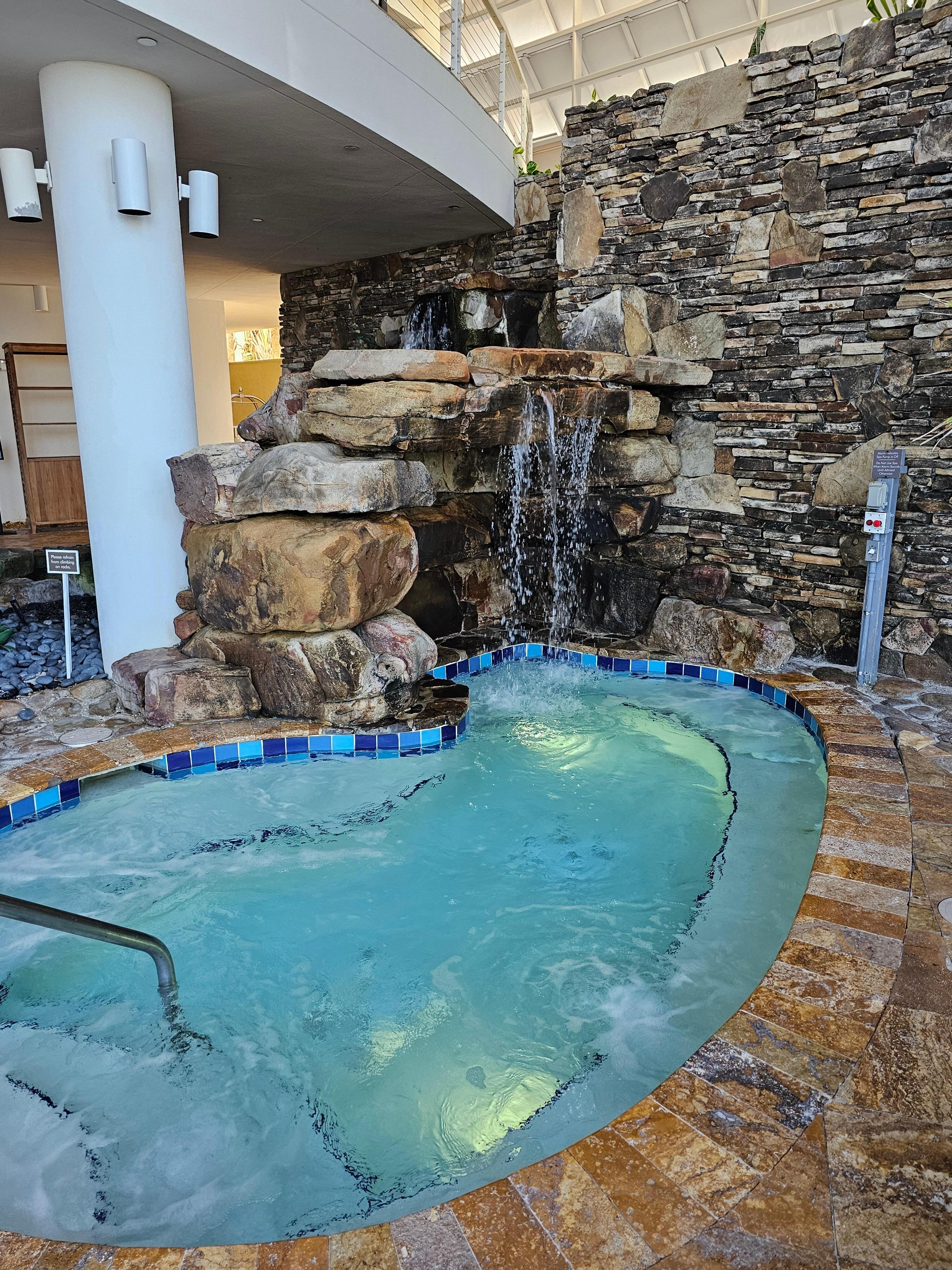 Outdoor hot tub