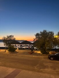 Sonnenuntergang von der Terasse