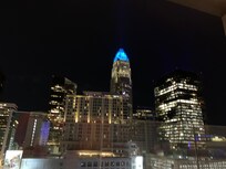 View from rooftop bar.