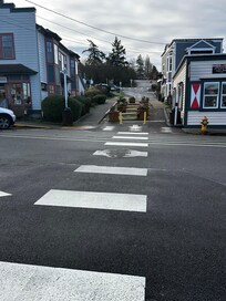 Heading across the street.