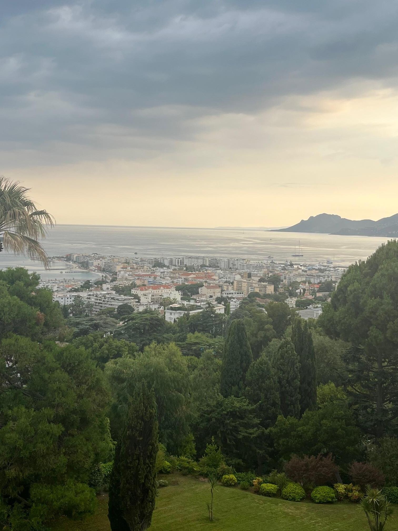 Early evening sunset from the balcony