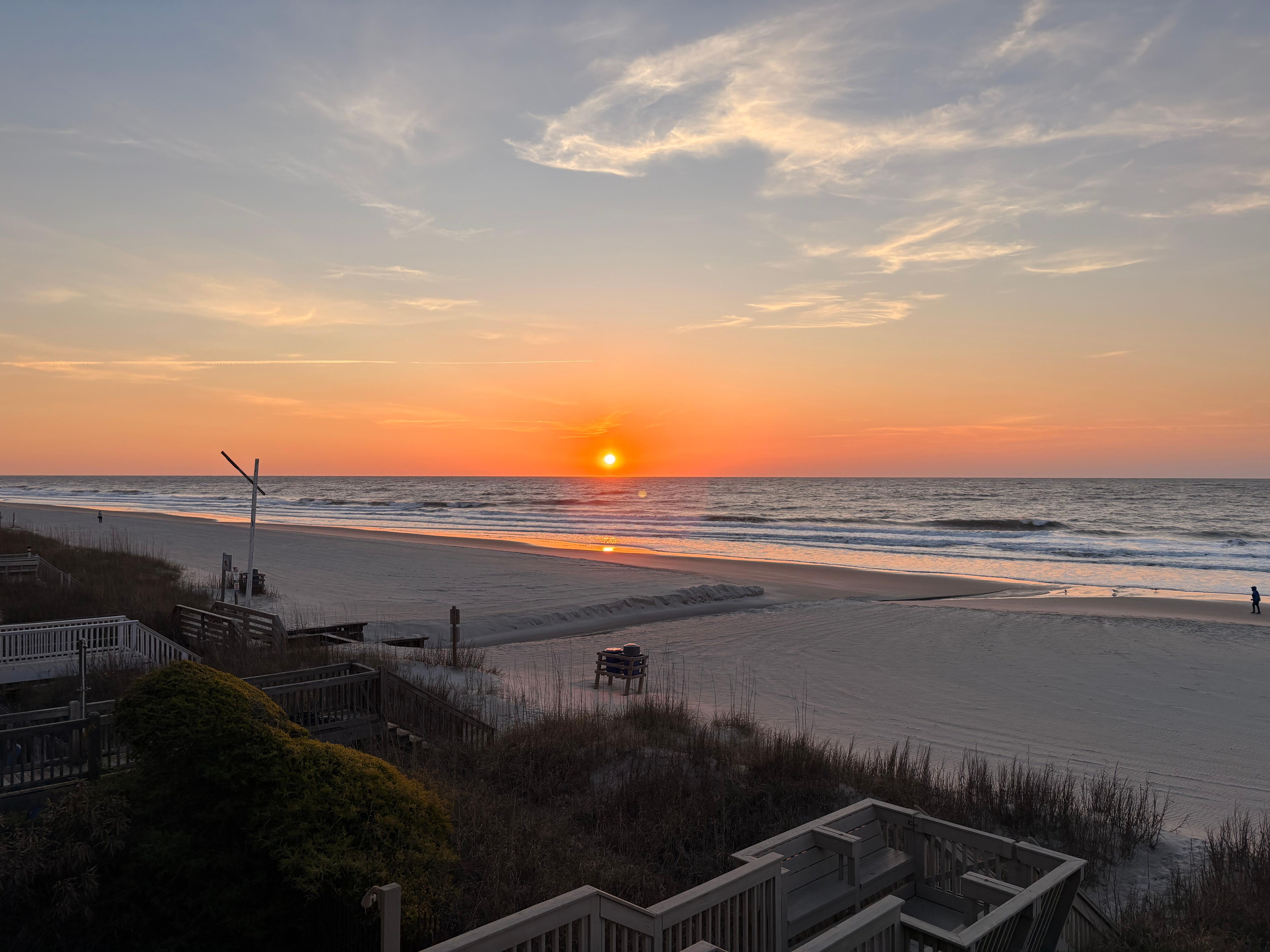 Sunrise from the balcony.