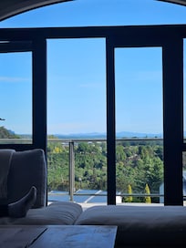 View from one of the sofas