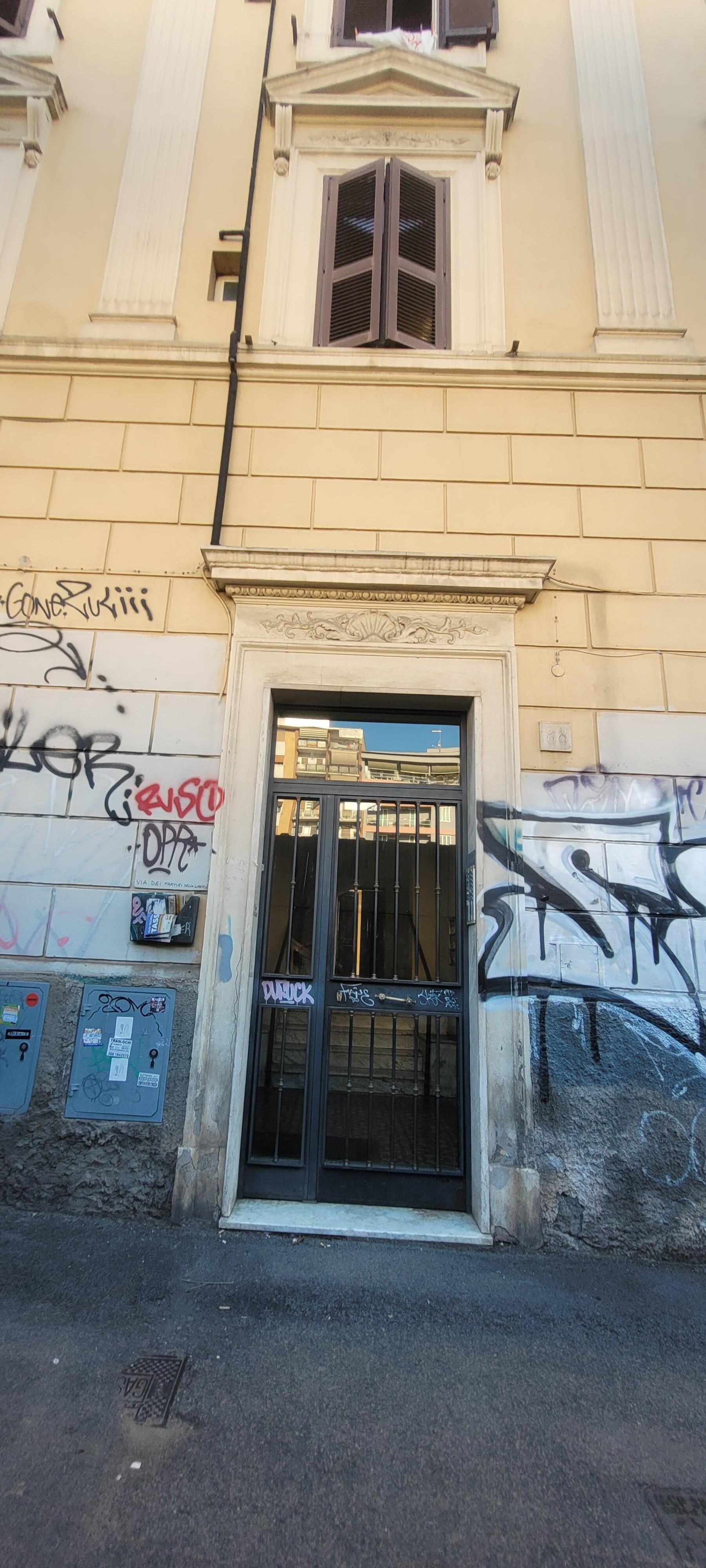 This is the door to enter into condominium. Notice the number 88 is high and to the right of the door. Will need to dial and call provided phone number to unlock door.