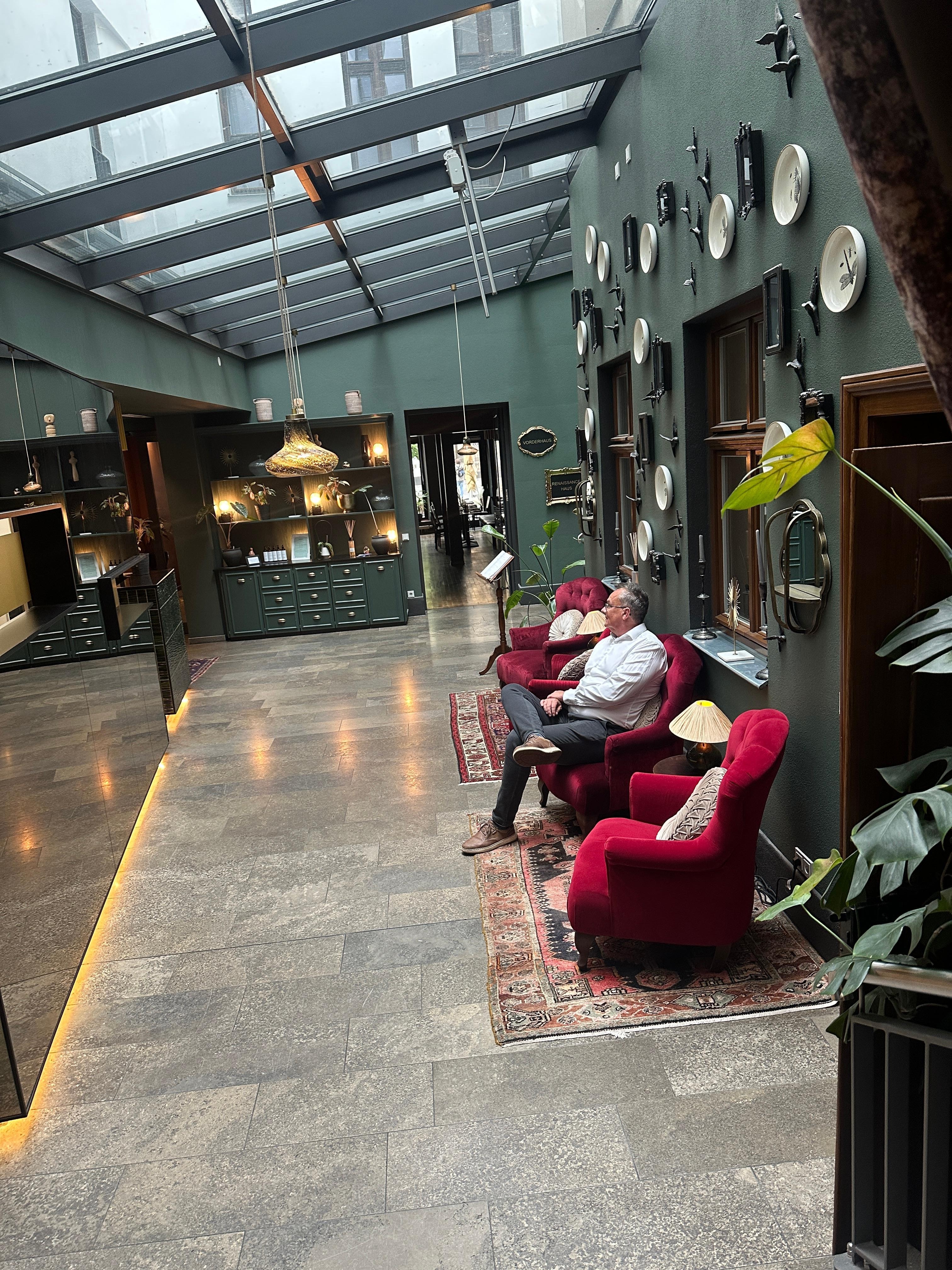 indgangen ved reception 