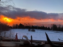 Le lever flamboyant du soleil le dernier matin.