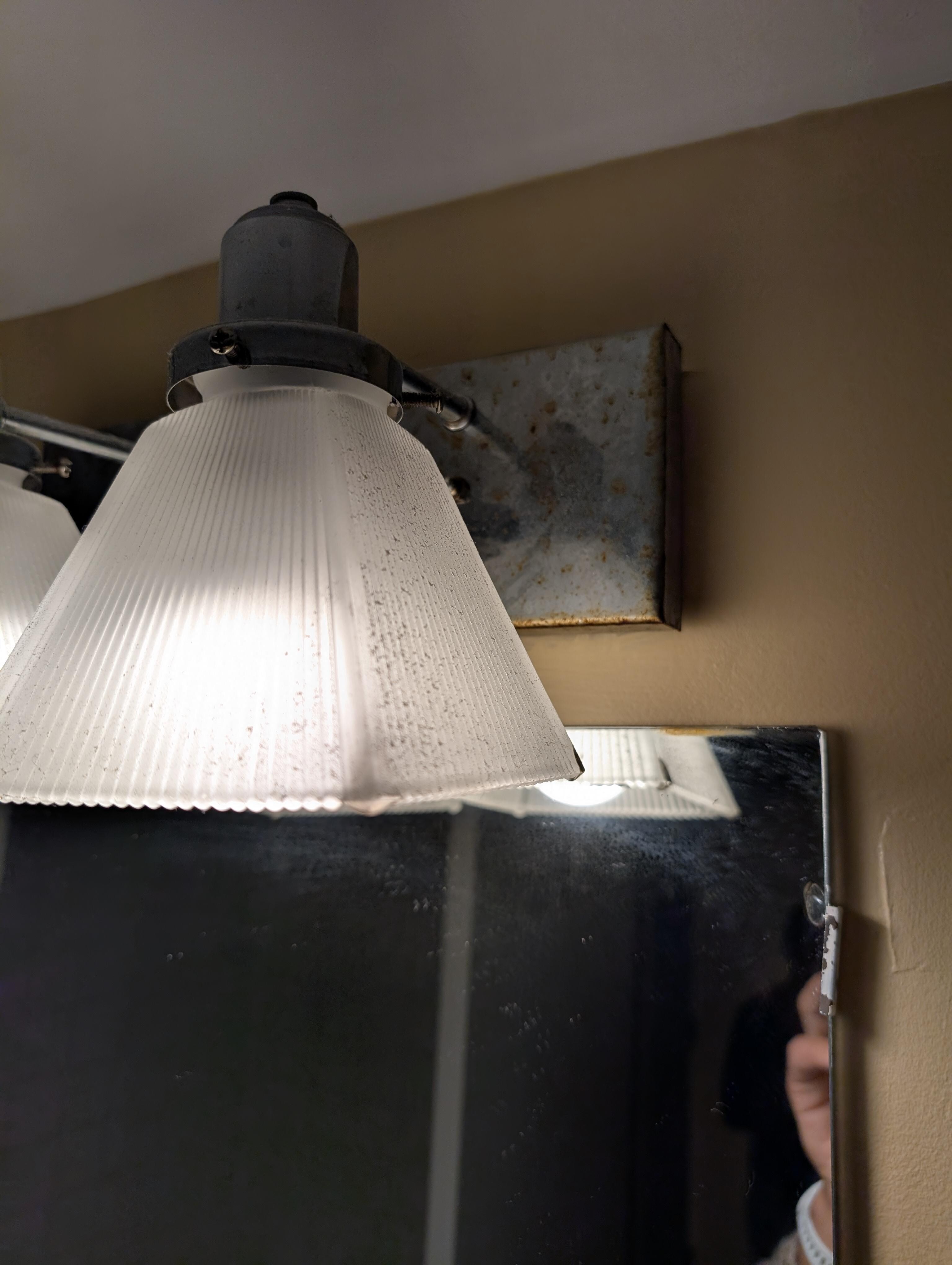 Dust on light fixture