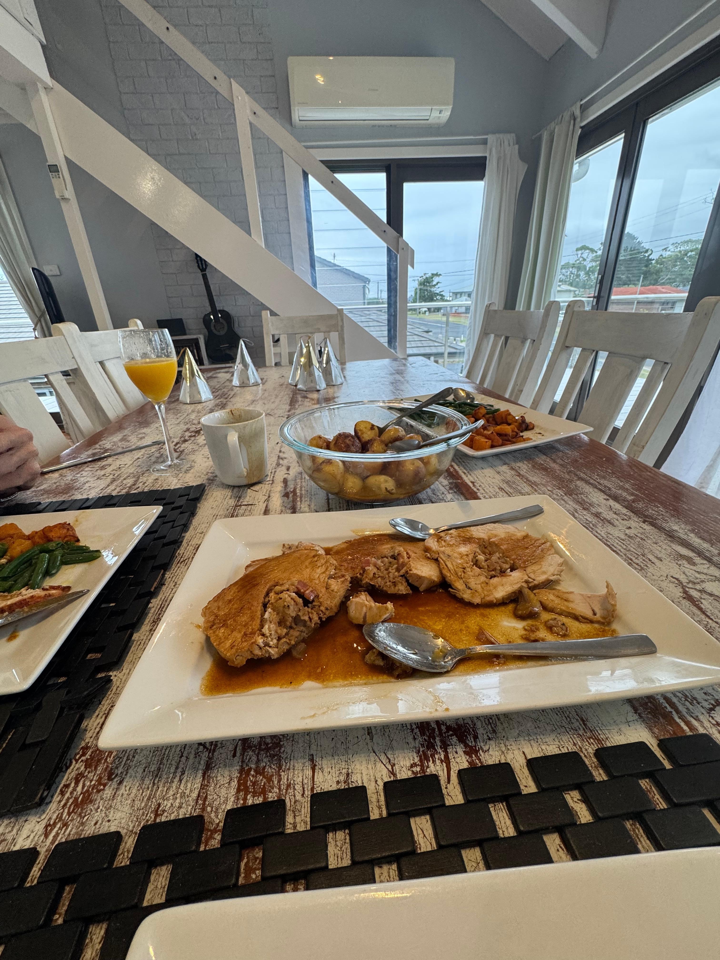 Even though there was only two of us we went the full Monty on Christmas Dinner. 