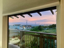 Sunset view from inside