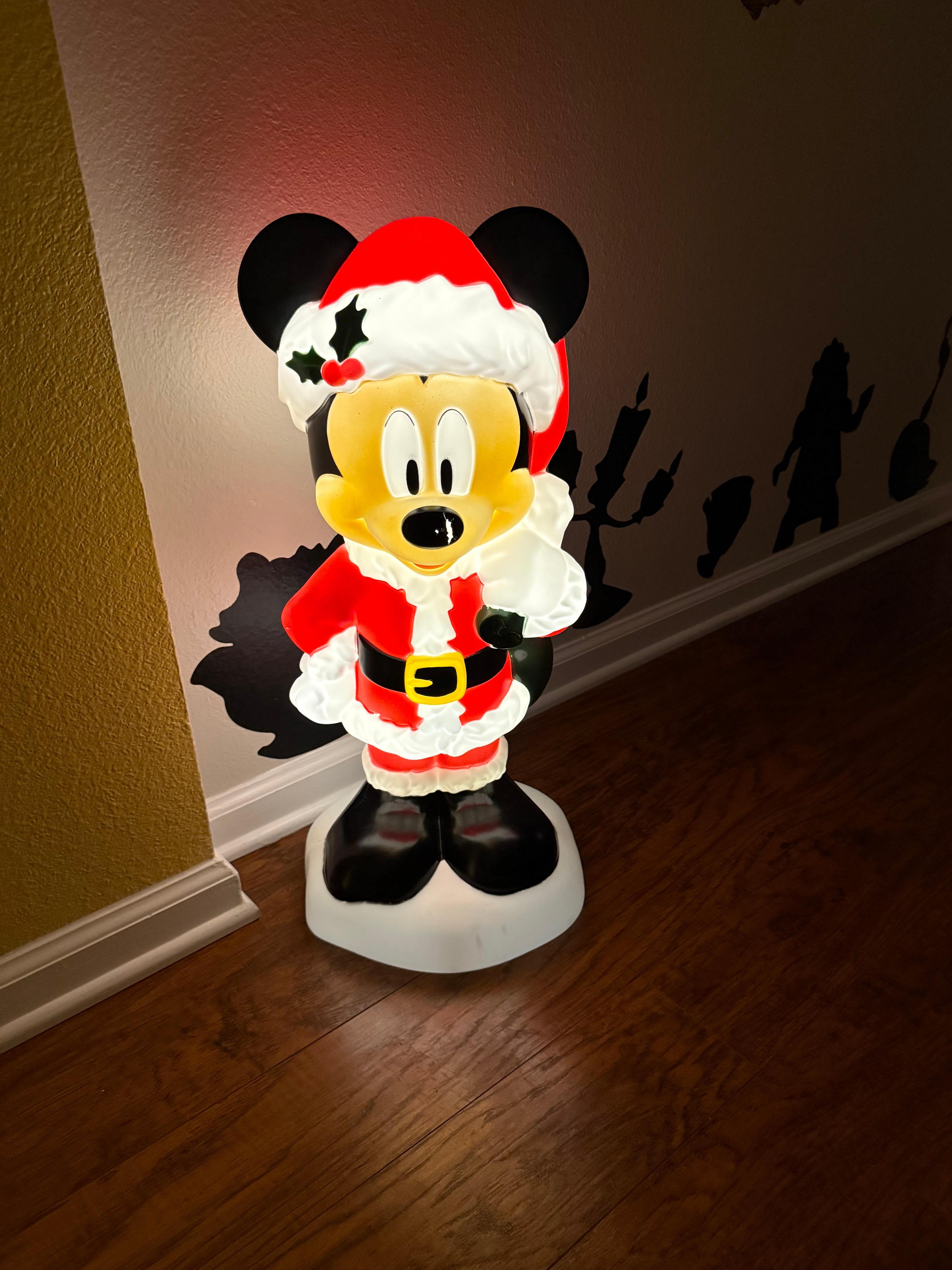 Mickey welcomed us to the house. 