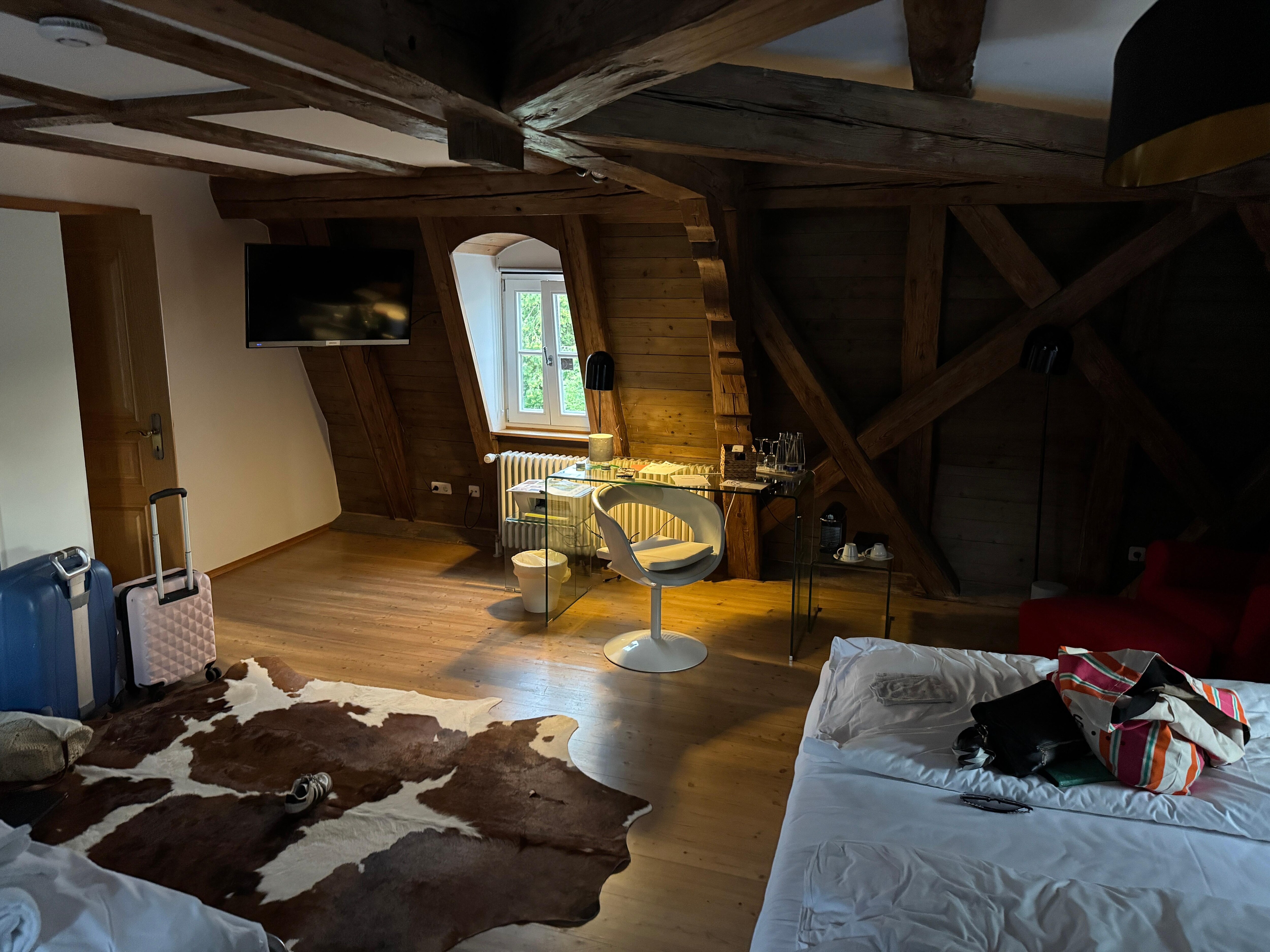 De kamer waar we verbleven 
