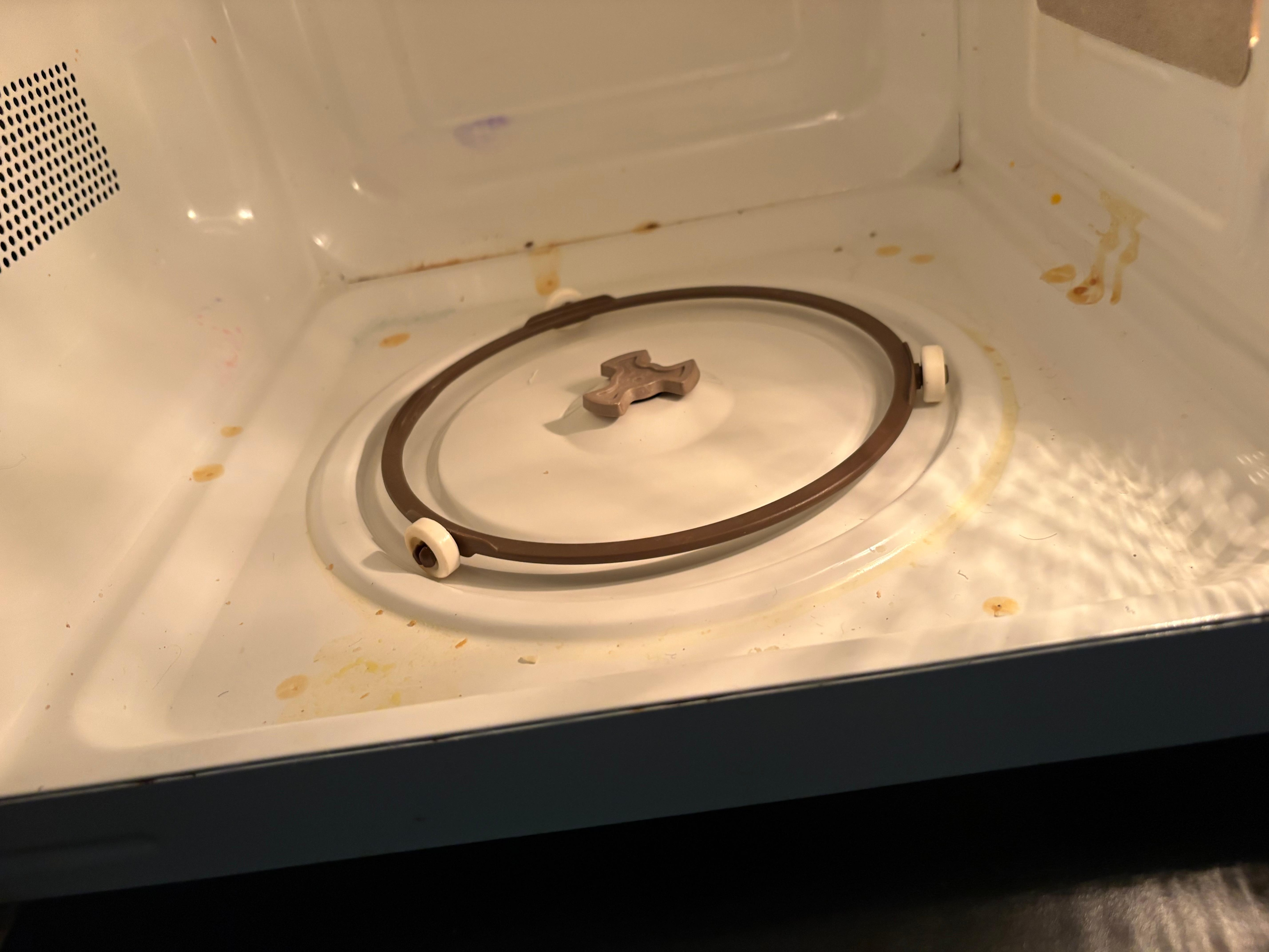 The remenants of the food 