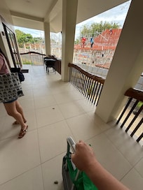 This is our view when going out of the room