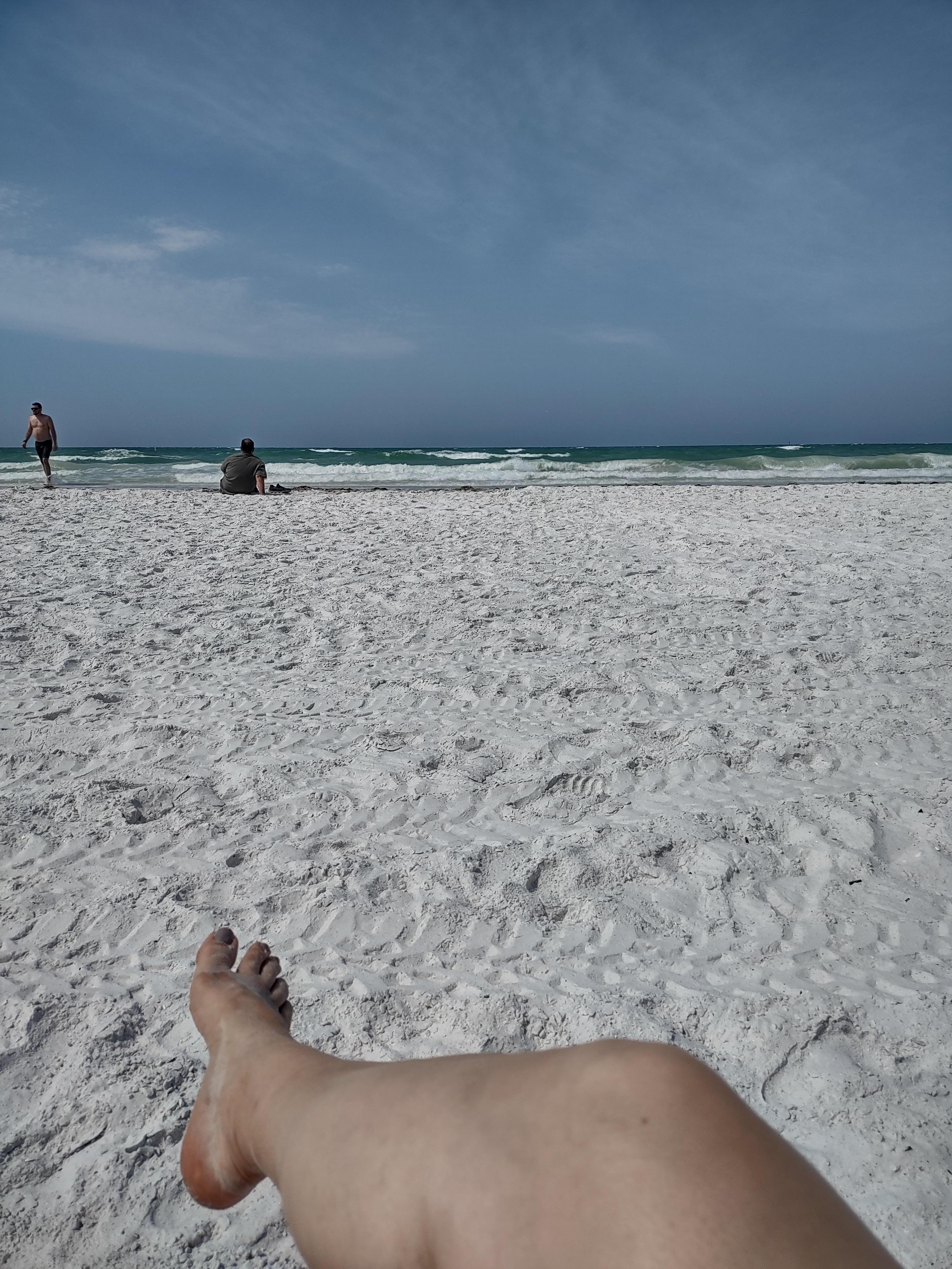 Relaxing on Siesta Key beach