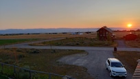 Looking west