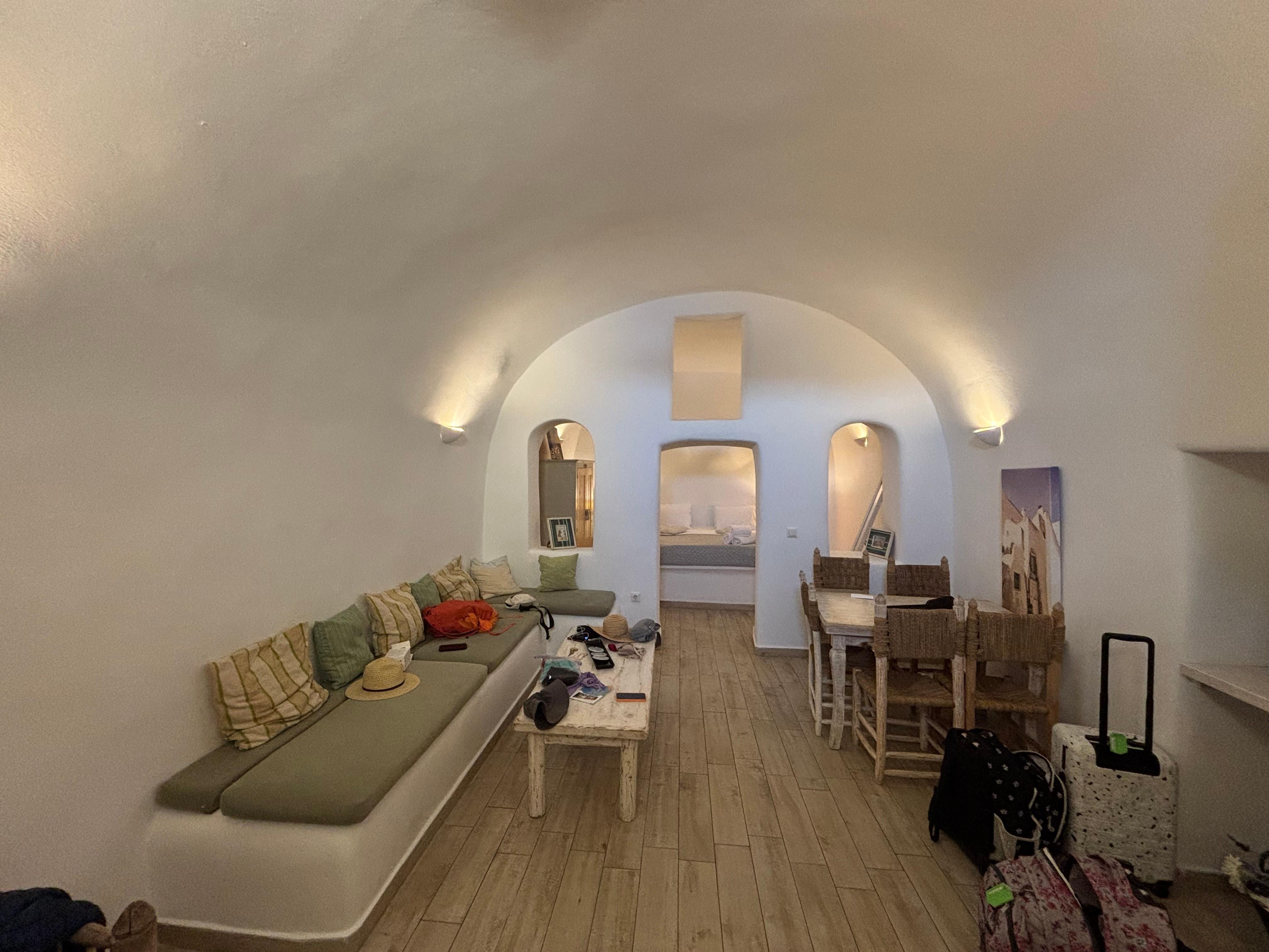 Main space, primary bedroom beyond
