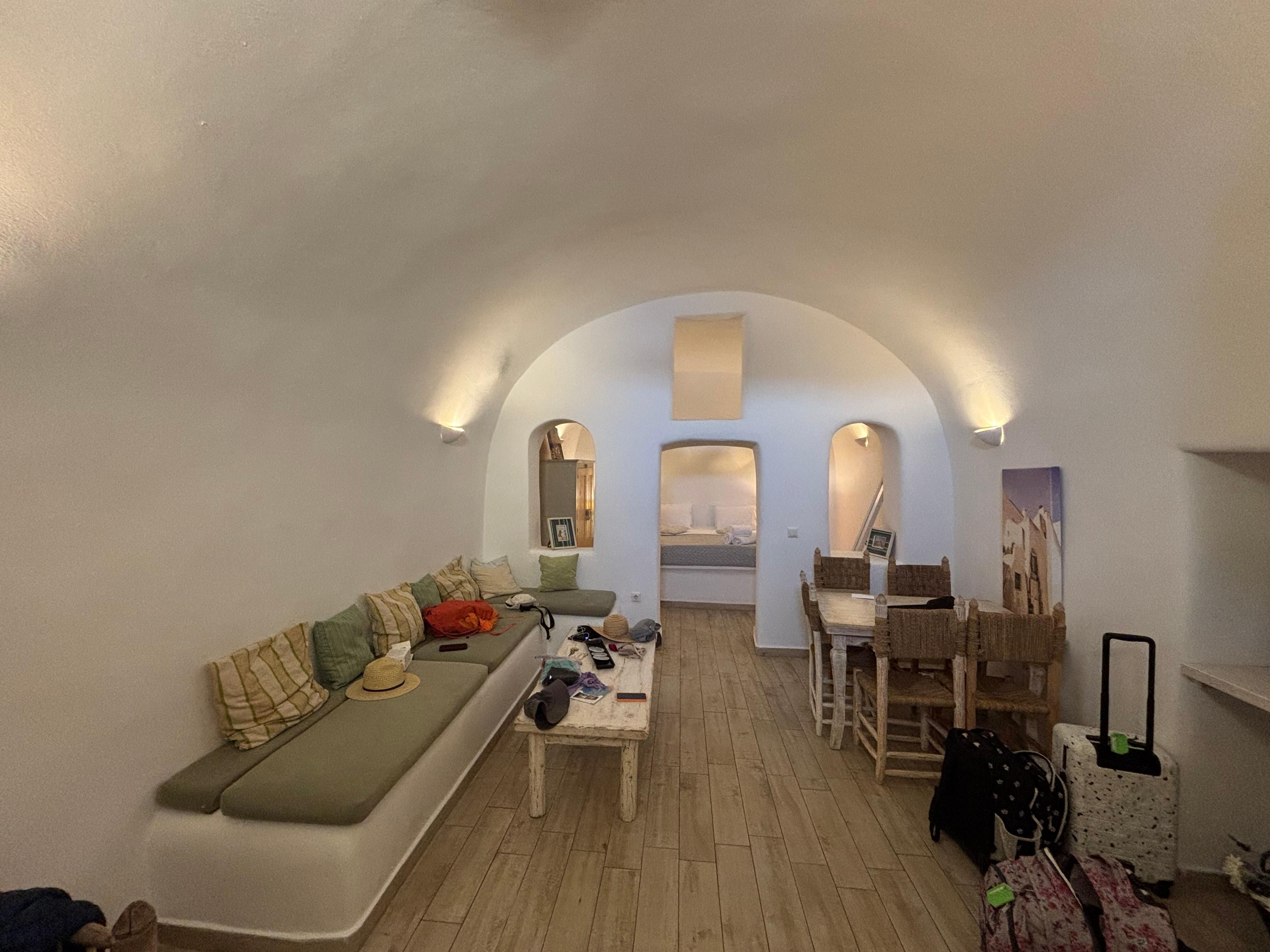 Main space, primary bedroom beyond