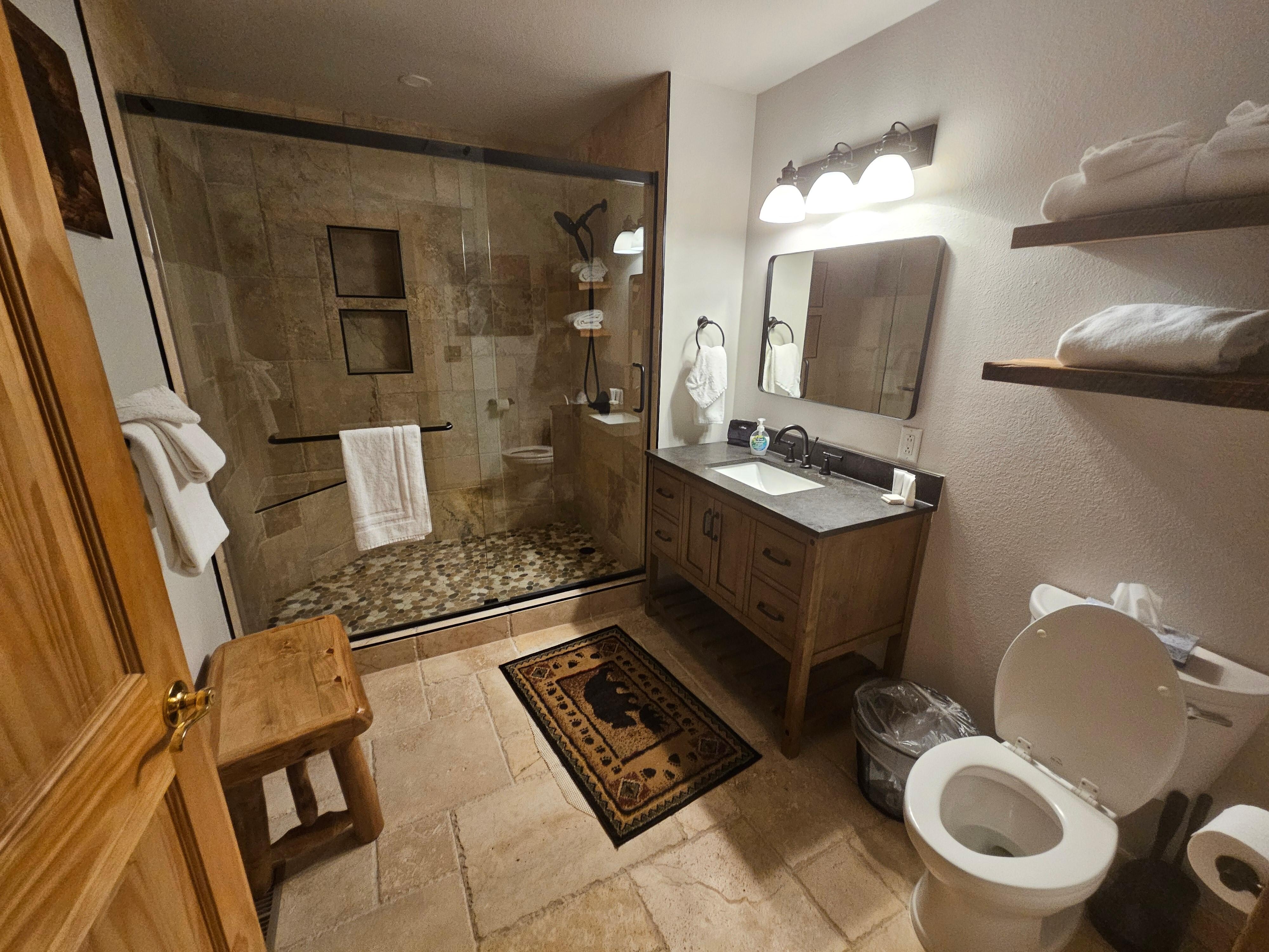 Large shower!