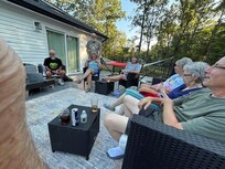 Enjoying the back deck!!